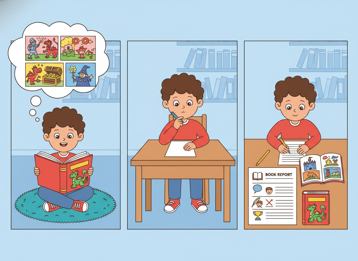Book Report in the classroom