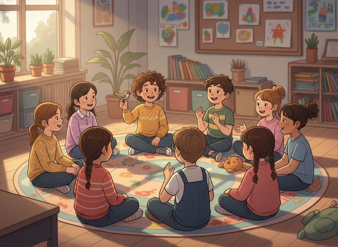 Morning Meeting in the classroom