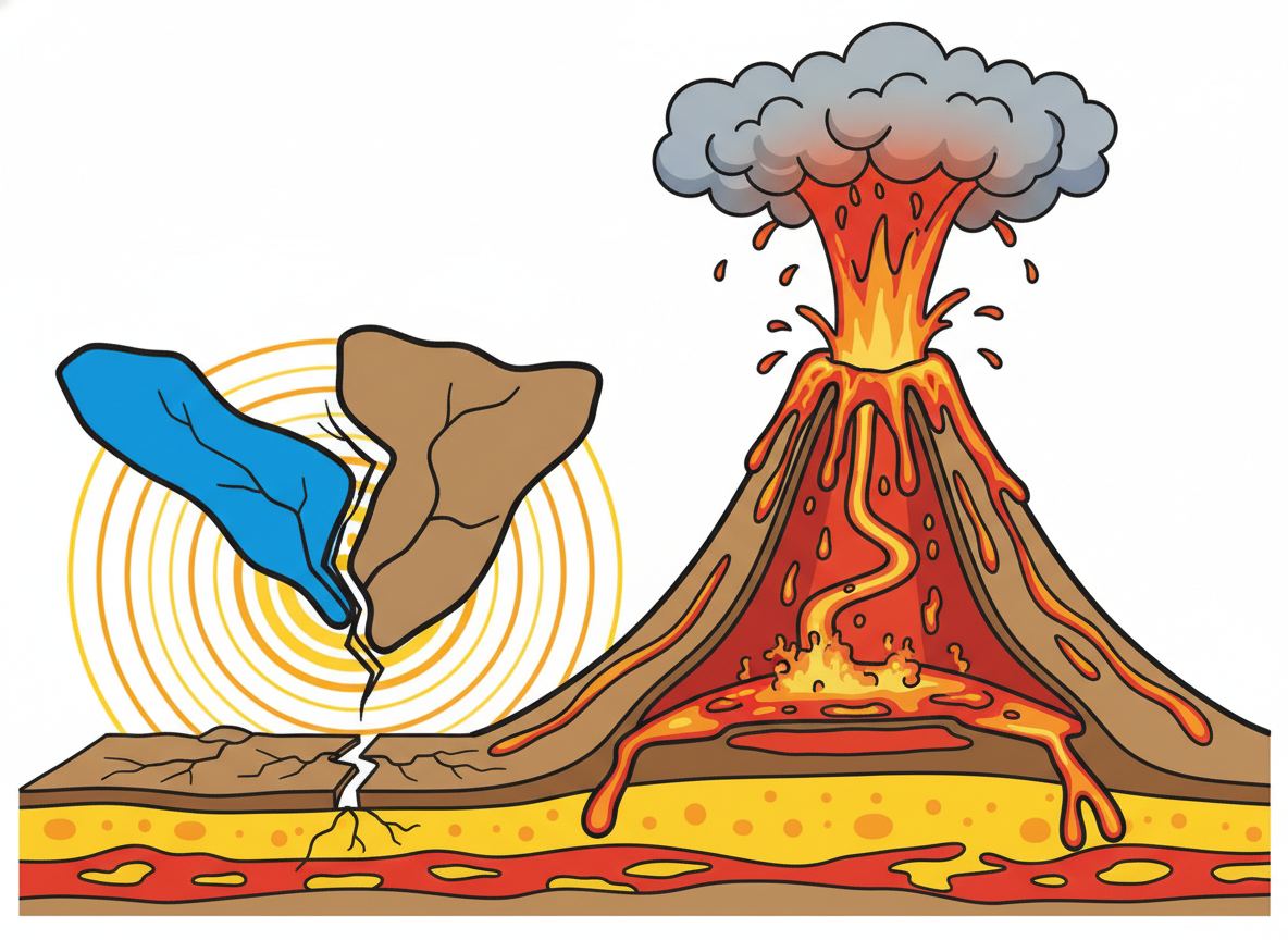 Volcanoes and Earthquakes in the classroom