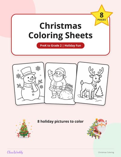 Christmas Coloring Sheets