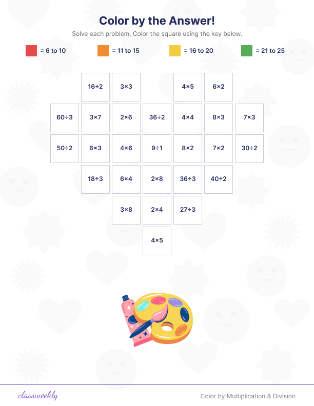 Color by Multiplication & Division