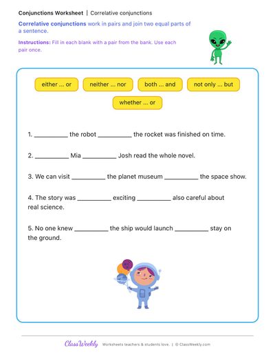 Correlative conjunctions