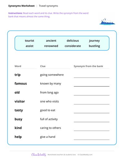 Synonyms - Diversity & World Cultures