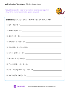 Order of operations