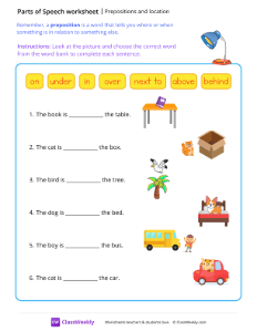 Prepositions and location