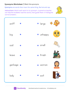 Match the synonyms