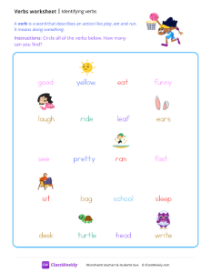 Identifying Verbs