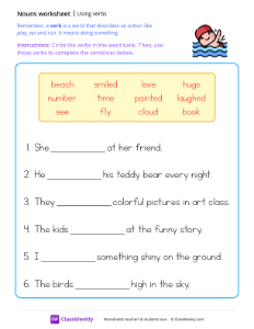 Using verbs