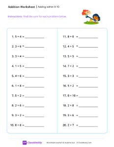 Adding within 10