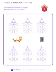Fact Families (1-10)