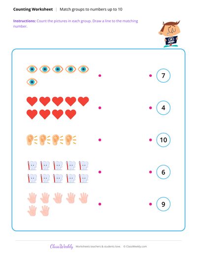 Match Groups to 10 - Human Body