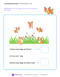 Counting with 1 less