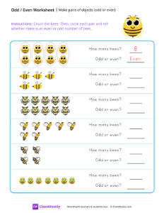 Make Pairs of Objects (odd or even)