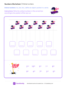 Ordinal Numbers