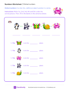 Ordinal Numbers