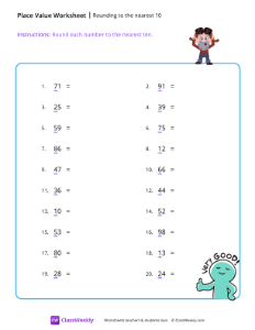 Rounding to the nearest 10