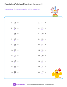 Rounding to the nearest 10