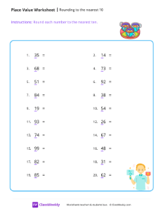 Rounding to the nearest 10