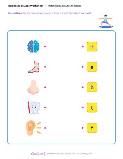 Picture to Letter - Human Body