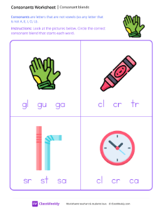 Consonant Blends