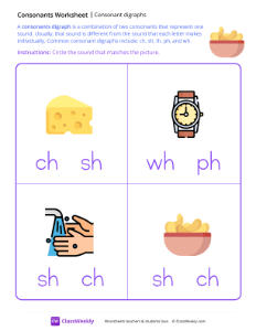 Consonant Digraphs
