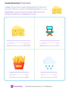 Vowel Blends