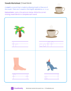 Vowel Blends