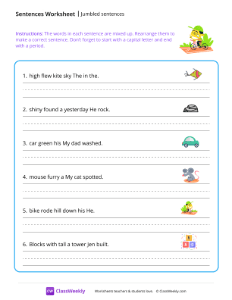 Jumbled sentences