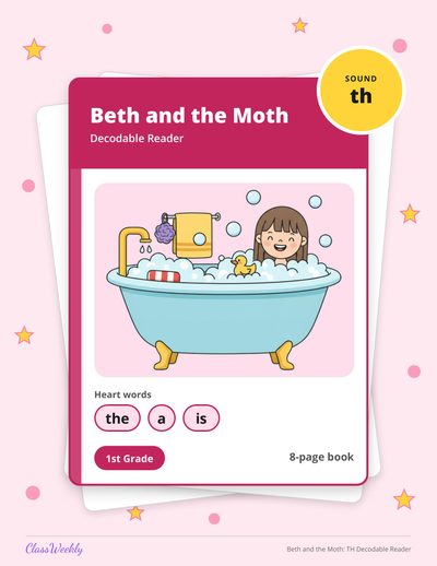 Beth and the Moth: TH Decodable Reader