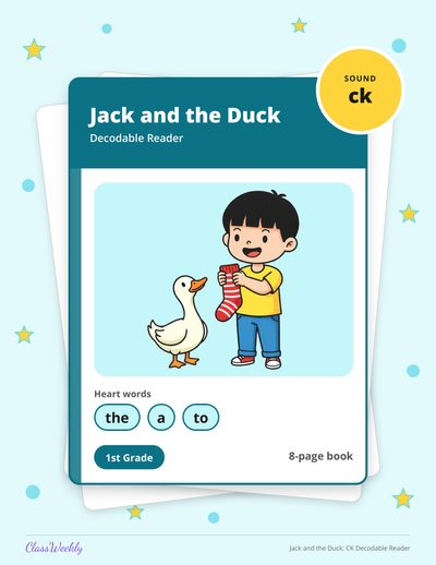 Jack and the Duck: CK Decodable Reader