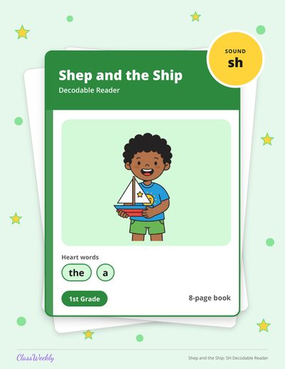 Shep and the Ship: SH Decodable Reader