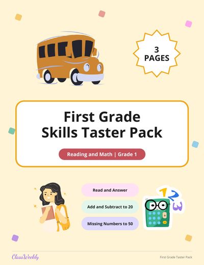 First Grade Skills Taster Pack