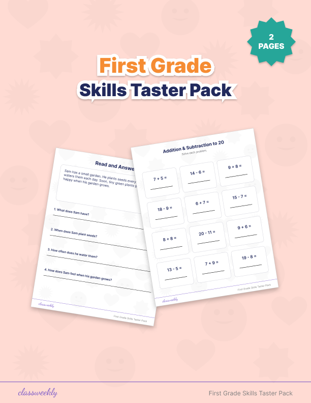 First Grade Skills Taster Pack