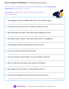 Coordinating conjunctions