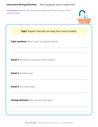 Plan an Informative Paragraph - Human Body