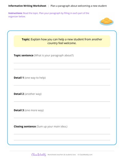 Plan an Informative Paragraph - Diversity & World Cultures