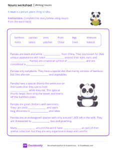 Writing Nouns