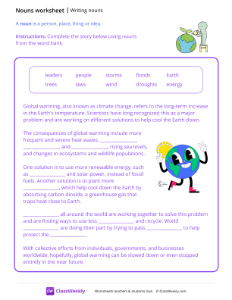 Writing Nouns