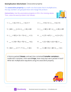 Associative property