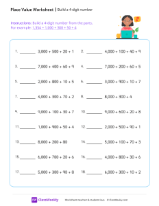 Build a 4-digit number