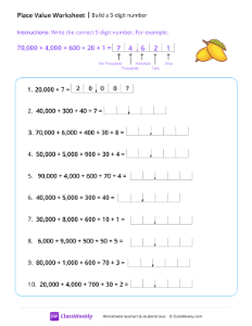 Build a 5-digit number
