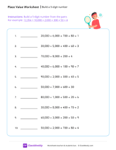 Build a 5-digit number