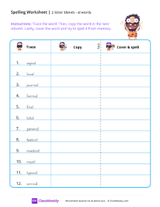 2 letter blends