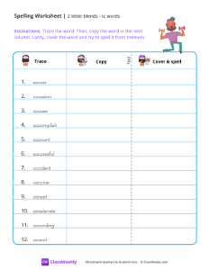 2 letter blends