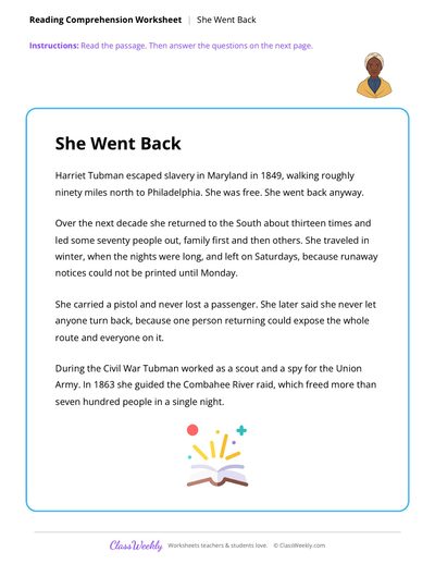 She Went Back - Famous Americans