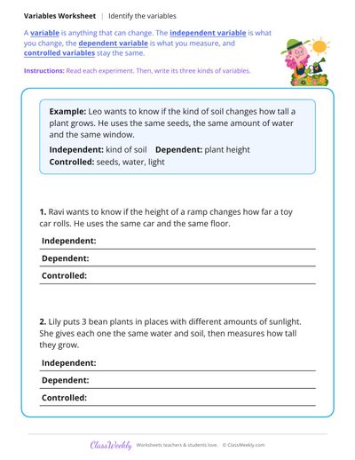 Identify the Variables