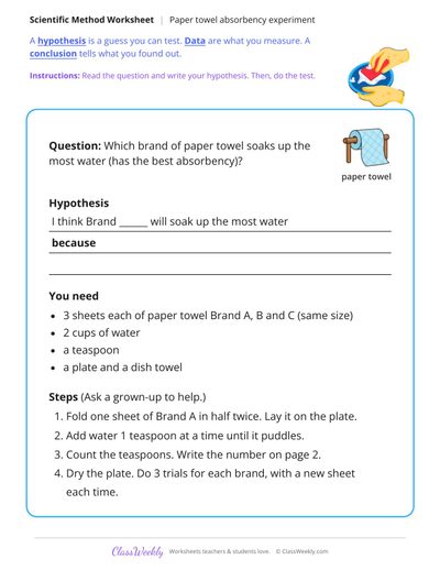 Paper Towel Absorbency Experiment