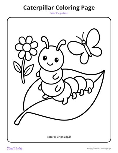 Hungry Garden Coloring Page