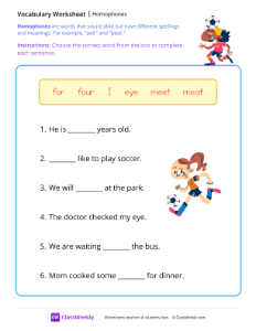 Homophones