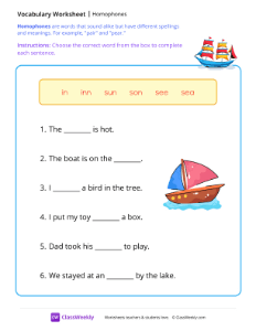 Homophones